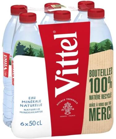 Vittel Natural Mineral Water 6 x 50 cl Pack of 2 - Buy Online on GoSupps.com