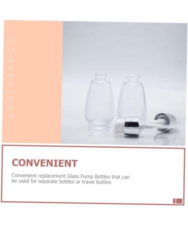 18 Pcs Press Liquid Foundation Bottle Lotion Sub Bottles Glass Foundation Bottle Leakproof Bracket Transparentx3pcs 10x4cmx3pcs - Buy Online on GoSupps.com