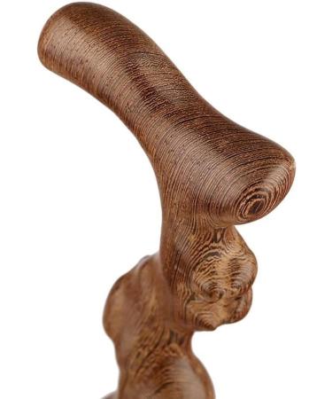 Crutch Mahogany Wood Wooden Wings Old Crutches Elderly Cane Retro New Year Birthday of Ganoderma lucidum WoodenCanes for Men and Women It's so Kind of You Safehappy - Buy Online on GoSupps.com