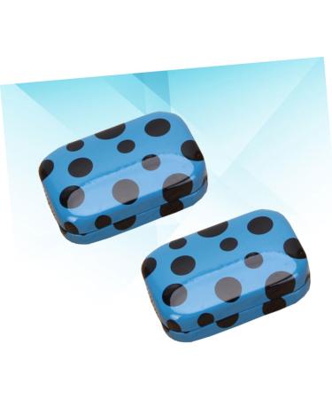 Solustrie Mini Contact Lens Container - Blue Lens Storage & Applicator Case - Portable 8.5x5.5 cm for Colored Lenses - Buy Online on GoSupps.com