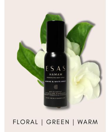 ESAS Hamam Organic Deodorant Body Spray 3.4 oz (Jasmine & White Amber) - Buy Online on GoSupps.com