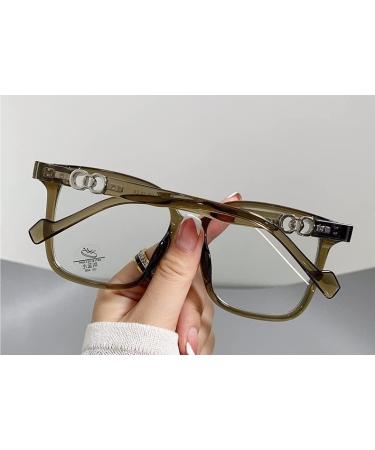Buy Oversized Anti Glare Computer Readers - Blue Light Blocking Square Glasses +3.50 Green - International Shipping Available - Buy Online on GoSupps.com