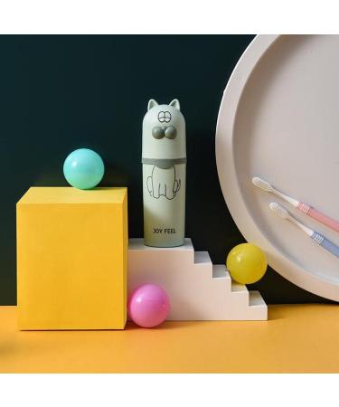 Lovoo Cartoon Dental Travel Set for Kids - Light Toothbrush & Dust-Tight Organizer with Toothpaste | Perfect for International Shipping - Buy Online on GoSupps.com