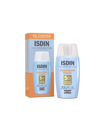 ISDIN Fusion Water Magic SPF50 50ml | Daily facial sun cream | Ultra-light texture (Pack of 1) - Buy Online on GoSupps.com