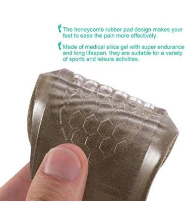 ROSENICE Gel Heel Cups - 2 Pairs | Height Insoles for Ankle Support & Plantar Fasciitis Relief - Buy Online on GoSupps.com