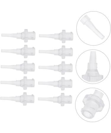 FRCOLOR Flexible Disposable Ear Washer Tips - 50 pcs White Nozzle Tool for Ear Cleaning & Flask Cleaning - Adult Size 2.8x1.1x1.1CM - Buy Online on GoSupps.com