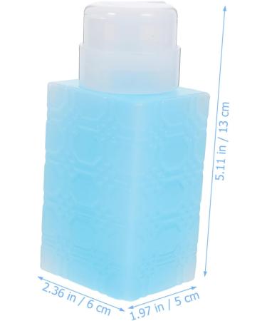 HAPINARY Alcohol Dispenser Makeup Remover Container Push down Pump Dispenser Nail Polish Remover Dispenser Pump Mini Water Dispenser Nail Polish Remover Bottle Plastic Travel Gel Square 6x5x13cm Blue - Buy Online on GoSupps.com