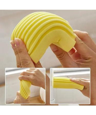 Durable Scrub Brushes Non-Scratch Sponge Sponges & Duty Steel Wool Balls for Tough Stains in Kitchen(Yellow 1PC) 1PC Yellow - Buy Online on GoSupps.com