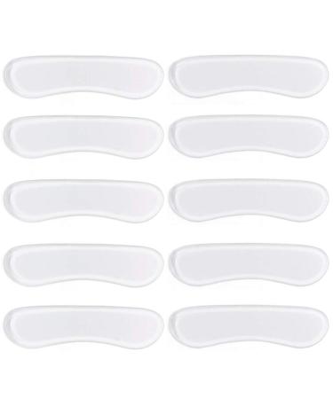 12 Pairs Clear Silicone Heel Grips Liner Inserts Shoe Cushion Pads Stickers for Men and Women's Loose Shoes  Shoes Too Big  Improved Shoe Fit and Comfort