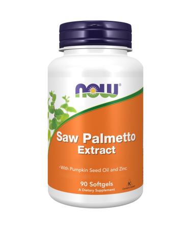 Now Foods Saw Palmetto Extract 80mg 90 Softgels Laboratory Tested Soy Free Gluten Free Non-GMO