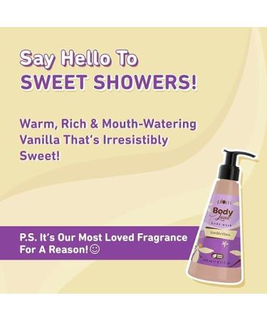 SLS-Free Creamy Body Wash for Women | Aloe-Infused Nourishing Cleanser | Long Lasting Vanilla Fragrance | Soft & Smooth Skin (240 ml - Buy Online on GoSupps.com