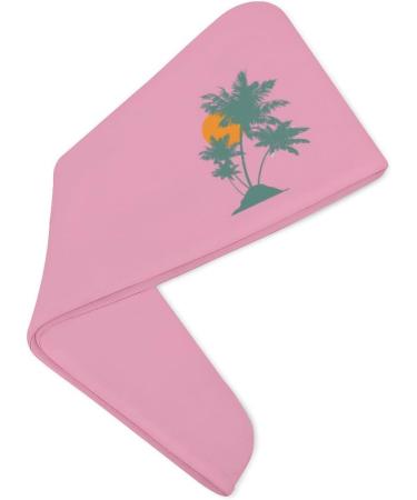 Buy Palm Tree Microfiber Hair Towel Wrap for Women - Super Absorbent 10x26 Inch Hair Turban with Button | Fast International Shipping - Buy Online on GoSupps.com