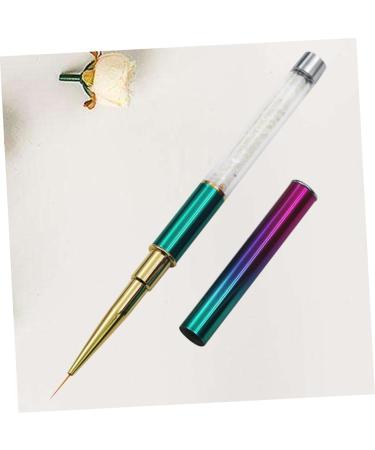 Mikinona Manicure Brush Manicure Tool Nail Polish Drawing Pen Nail Art Brush Nail Art Tips Builder Brush Manicure Dotting Pen Nail Crystal Pen Nail Art Pen Small Pen Draw Flowers Size 2 As Shown - Buy Online on GoSupps.com
