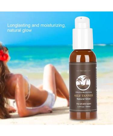  Fyearfly Sunless tanning lotion 100ml self-tanning cream moisturizing tan accelerator cream for baby bed fast tanning body cream for travel beach home women men - Buy Online on GoSupps.com