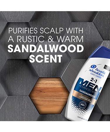 Head and Shoulders Men Advanced Series Sandalwood 2-in-1 Shampoo & Conditioner 12.8 fl oz (Pack of 6) - Buy Online on GoSupps.com