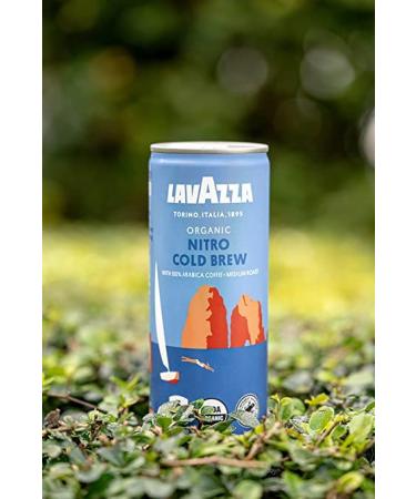 Lavazza Organic Nitro Cold Brew Coffee - 7oz x 12 Count - Smooth Medium Roast with Fruity Notes - 100% Arabica - USDA & Rainforest Alliance Certified - Buy Online on GoSupps.com