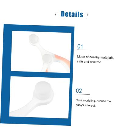 Plafope 2-St Children's Toothbrush - Super Soft Bristles for Baby & Toddler Oral Care | Safe Rubber Protection & Ergonomic Design - Buy Online on GoSupps.com