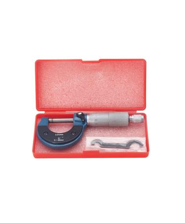 High Precision Stainless Steel Micrometer Measuring Range 0-25MM Resolution 0.01MM High Strength Metal Measuring Instrument