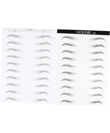 Balacoo 6 Sheets Stickers Waterproof Hair Like Authentic Eyebrows Transfer Stickers Disposable The Lazy 3d - Buy Online on GoSupps.com