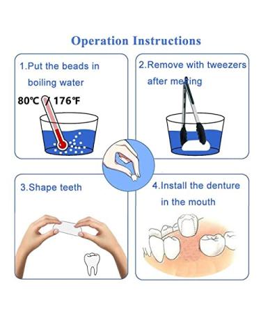 False Tooth Repair Kit with Thermal Fitting Beads - Snap On Instant Smile - Denture Adhesive - Buy Online on GoSupps.com
