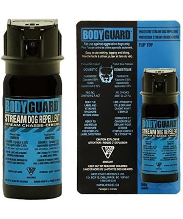 Defense Aerosols 50BGD Bodyguard Stream Dog Repellent 50g 0.50% Cap Black - Buy Online on GoSupps.com