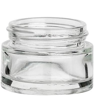 Gouveo 12er Set Crematecta 15ml Glass Cream Jars - Gold Screw Cover Empty Mini Cosmetic Pots for Travel & Refilling - Set of 12 - Buy Online on GoSupps.com