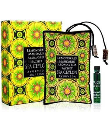 Buy Spa Ceylon Luxury Ayurveda Lemongrass Mandarin Aroma Sachet - Aromatherapy Essential Oils Blend | 45 Grams - International Shipping Available - Buy Online on GoSupps.com