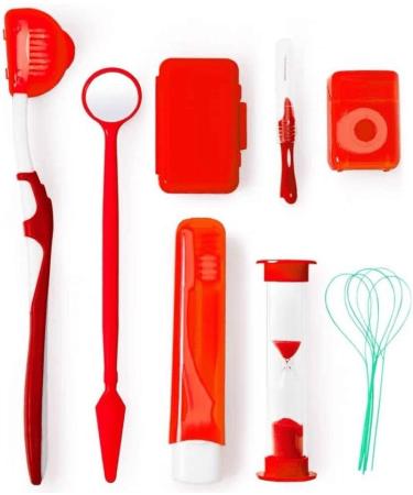 Keuyeo 8-Piece Dental Care Kit | Orthodontic Teeth Whitening Tools for Oral Hygiene - Buy Online on GoSupps.com