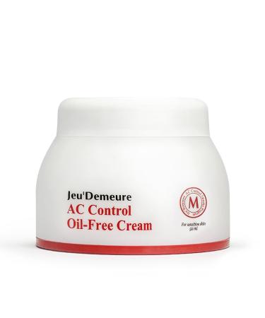 JEU'DEMEURE Korean skin care Acne Control Treatment Oil-Free Cream for Sensitive Skin Pimple Breakout Peptide Calming Blemish Acne 1.69 fl oz Oil Free Cream