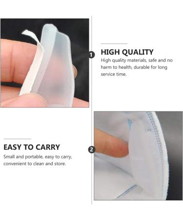 Buy Milist 12th Anti-Fog Silicone Glasses Holder & Drumper Nose Stripes - Multifunctional White Gel Cover for Comfortable Fit - Buy Online on GoSupps.com