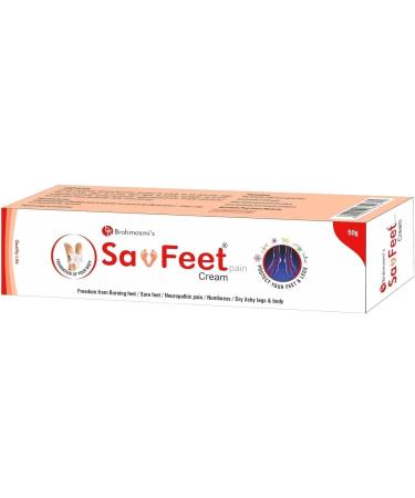 Shop Brahmos.mi SavFeet Cream for Men & Women Relieve Burning Feet Tingling Numbness & Cracked Heels 50g Natural Solution - Buy Online on GoSupps.com