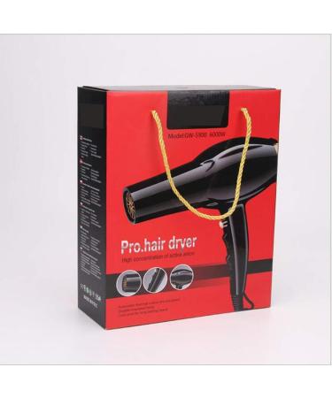 Hairdryer Professional Ionic Hair Dryer 2500W AC Motor Salon Fast Blow Dryers 3 Heat 2 Speed Settings and Cool Shot Button Hair Dryer with Hair Nozzle for Home and Salon Men and Women Small Gift - Buy Online on GoSupps.com