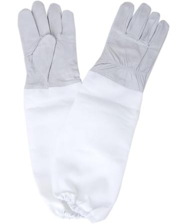 BESTOPE Beekeeping Protective Gloves with Vented Long Sleeves 4.33" Width--Grey 1 Pair - Buy Online on GoSupps.com