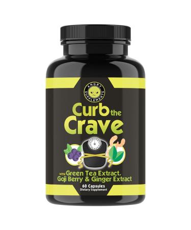 Angry Supplements Curb The Crave Chromium Green Tea Extract Goji Powder Ginger Root Extract Pills Digestive Health & Wellness 60 Capsules (1-Bottle 30 Day Supply) 60 Count (Pack of 1)