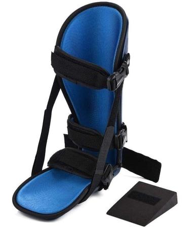 Ankle Braces Ankle Foot Orthosis Foot Supports Splint Night Splint Foot Stabilizer Foot Drop Postural Corrector (size : L) Large Blue