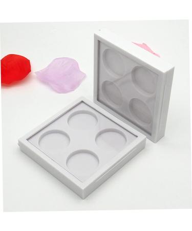 Beavorty Eyeshadow Palette 4 Pcs 4 cosmetic sample containers eyeshadow containers empty eyeshadow tray empty white eyeshadow 1 count (Pack of 1) Whitex2pcs - Buy Online on GoSupps.com