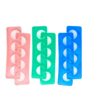 KADS Flexible Soft Silicone Toe Separator Finger and Toe Separator for Nail Polish Pedicure Tools