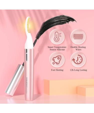 TOUCHBeauty Heated Electric Eyelash Curler with Temperature Sensor - Quick Heat Styling Tool in Pink - Buy Online on GoSupps.com