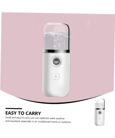 Healeved Hydrating Instrument Nano Mist Sprayer Portable Face Steamer Nano Face Steamer Abs White - Buy Online on GoSupps.com