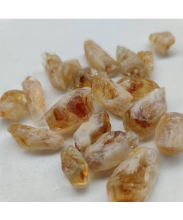 Natural Crystal Rough Natural Brazil Citrine Ore Crystal Repair Rock Specimen Collection Home Decoration and DIY Gifts Fish Tank Stone (Size : 50g)