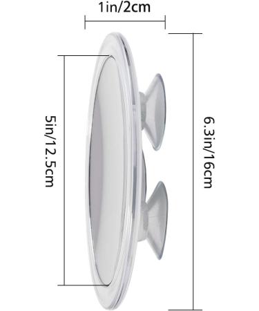 Glam Hobby 15X Magnifying Mirror for Makeup, Tweezing, Blackhead Removal - 6.3 Inch Round Mirror with 3 Suction Cups - Buy Online on GoSupps.com