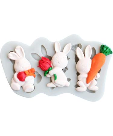 3D Rabbit Cake Easter Fondant Soft Non Stick Mold Cake Chocolate Decoration Silicone Sphere Chocolate Mold - Buy Online on GoSupps.com