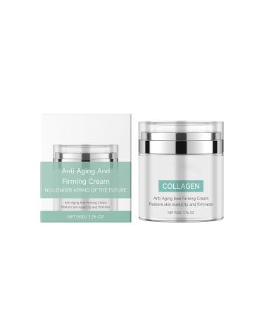 SURORAIN Moisturizing Collagen Cream Anti-Aging Cream Reduces Wrinkles Tightens Skin Effectively Replenishes Water Lasting Moisturizing Suitable for All Skin Types 1.76 Oz