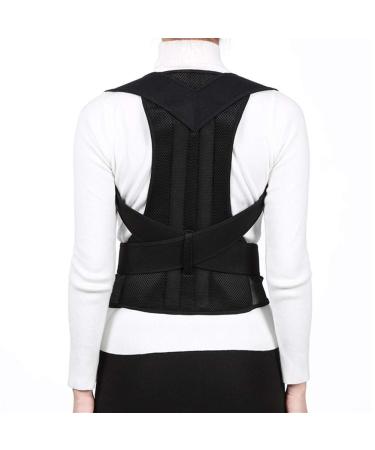 Posture Corrector For Back Clavicle Spine Back Shoulder Lumbar Support Corset Correction Posture pedic belt Men Women (Black XL) Better life Black M - Buy Online on GoSupps.com