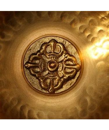 Handmade Tibetan Singing Bowl Resonance Healing Meditation Yoga Bowl with Hibiscus Decorative Wall - Buy Online on GoSupps.com