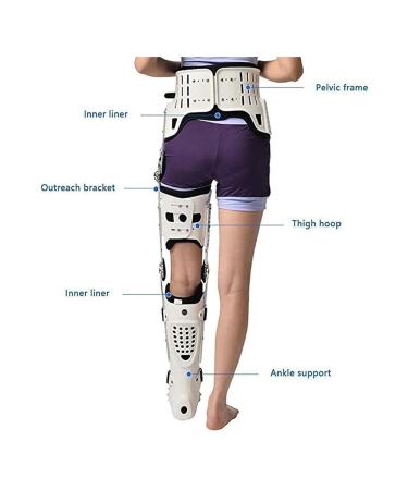 Adjustable Hip Joint Fixation Bracket - Comfortable Orthosis Brace for Knee Ankle and Foot Support - Portable Hinged Stabilizer for Left & Right Legs - Buy Online on GoSupps.com
