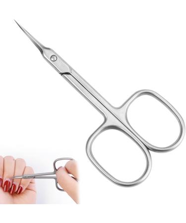 Cuticle Scissors Stainless Steel Manicure Grooming Scissors Curved Slice Pedicure Tool for Nail Cuticle Scissors - Buy Online on GoSupps.com