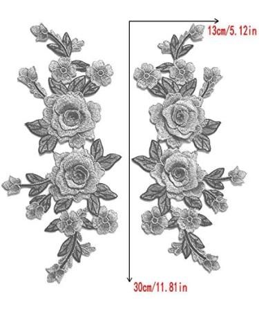 Red Rose Embroidery Flower Sew On Patch - Clothing & Bag Accessories - Buy Online on GoSupps.com