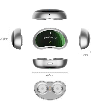 SNORE CIRCLE Smart Throat Anti Snoring Device Pro - Stop Snoring & Sleep Apnea, with Bluetooth App for Real-time Tracking and Sleep Data - Buy Online on GoSupps.com