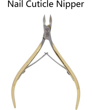 Hangnail Remover Nipper Exquisite Cuticle Nipper with Protective Cover for Manicure Enthusiasts for Women Gold - Buy Online on GoSupps.com